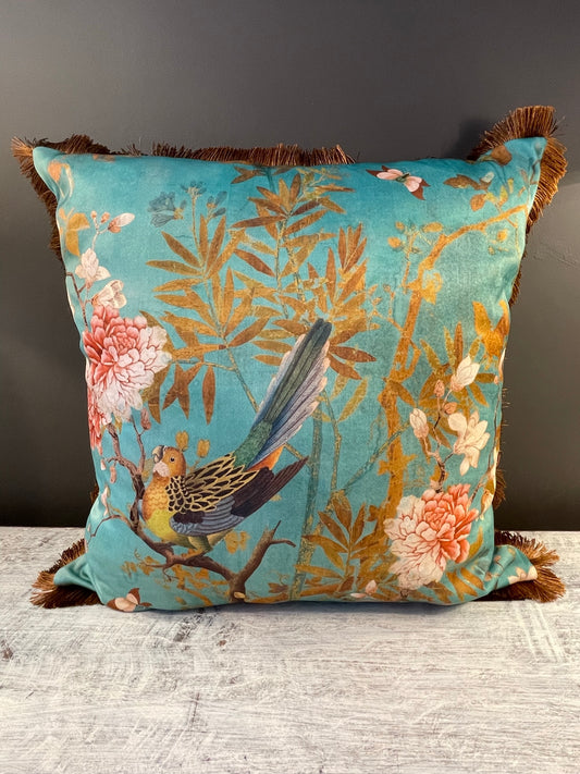 Coussin Satin Oiseau "Petit"