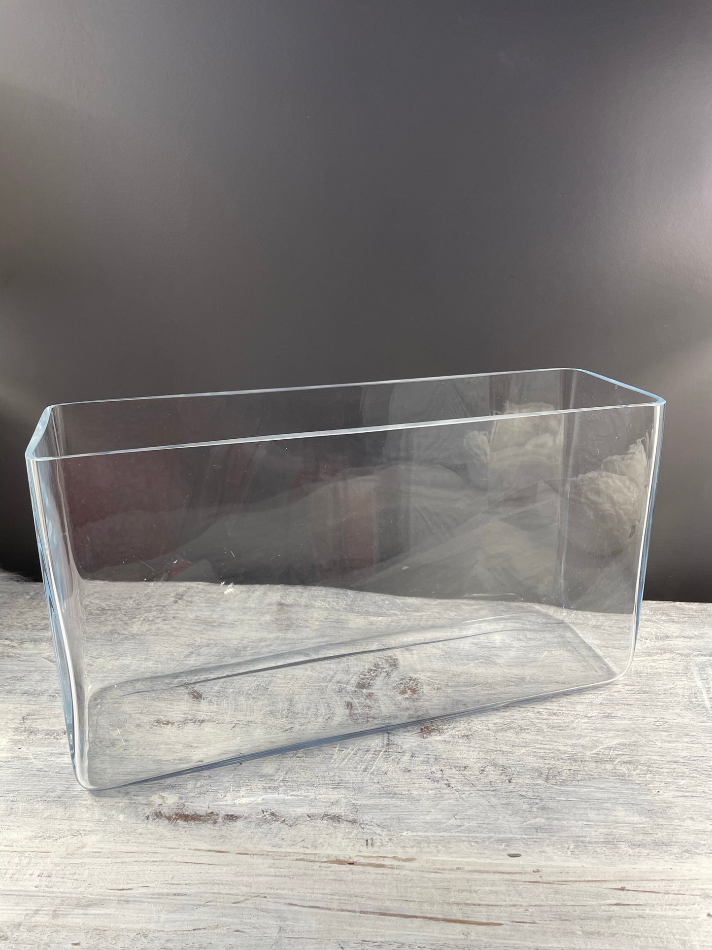 Vase en Verre Rectangulaire